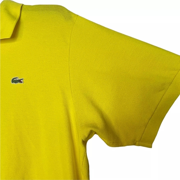 🚫 LACROSSE Yellow Gold Golf Shirt Size Large (9) - Picture 3 of 6
